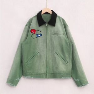 Washed outside jacket